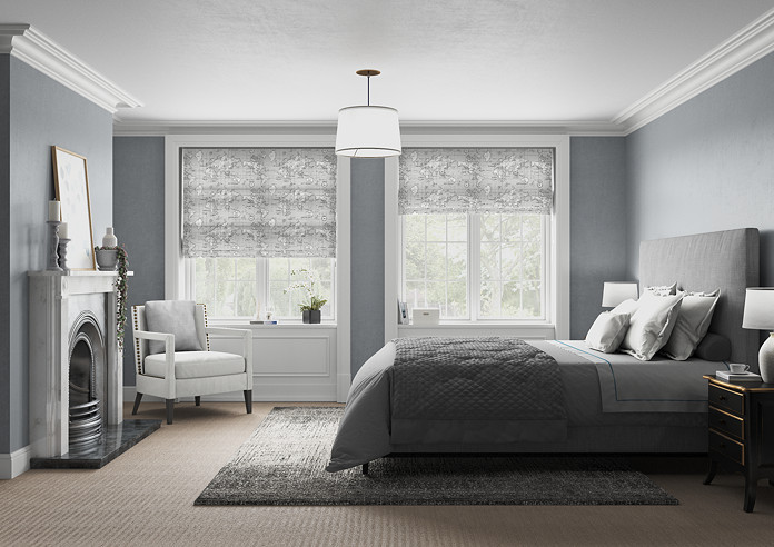 Maps, Grey - Roman Blind - Image 5